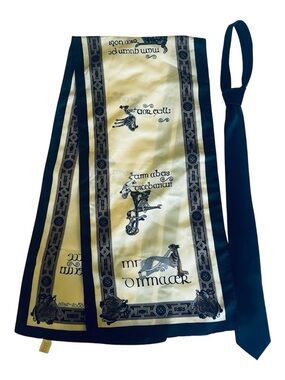 jf j.ferrar Black and Cream Patterned Necktie and Scarf Set bundle
